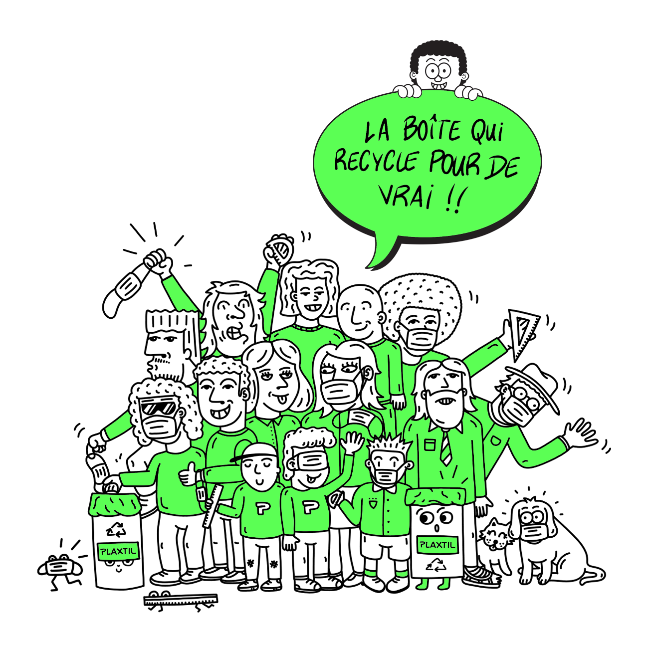 L'UNIQUE SOLUTION CIRCULAIRE POUR LES MASQUES : La boîte qui recycle pour de vrai !