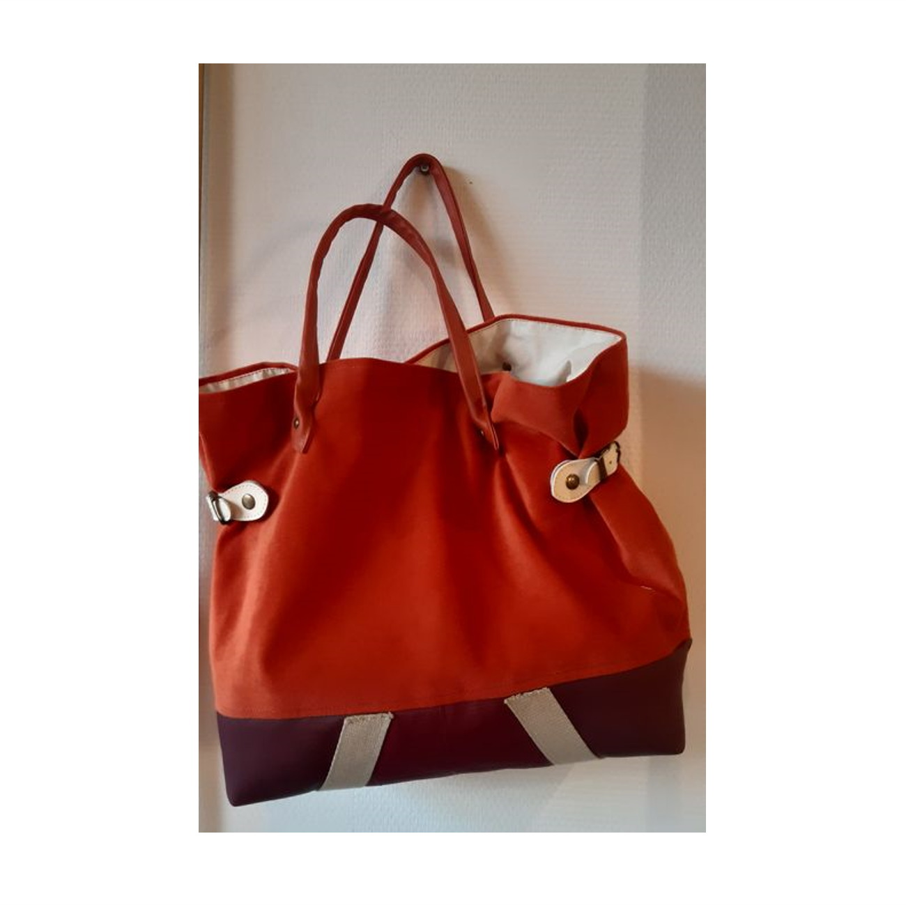 Sac à main corail