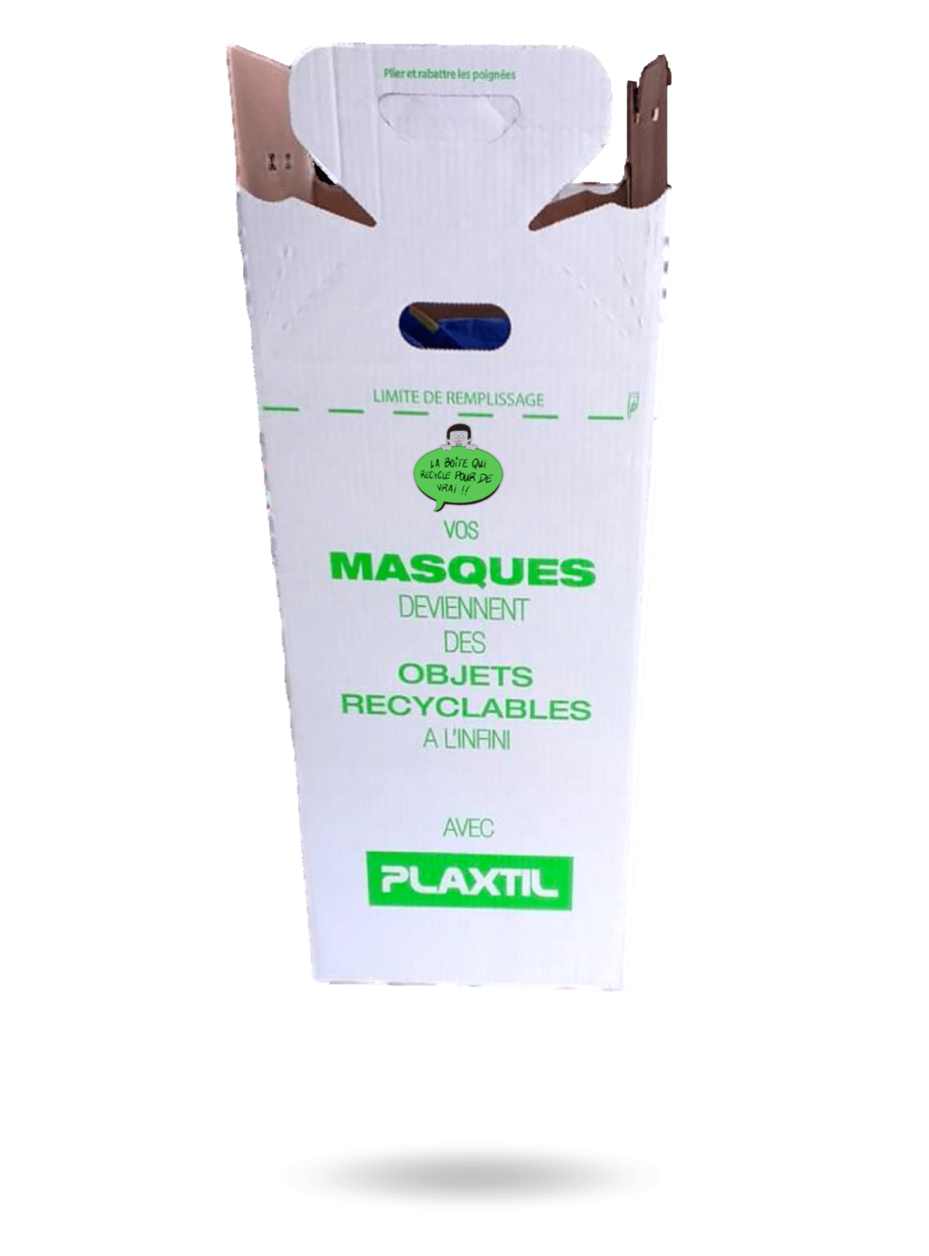 L'UNIQUE SOLUTION CIRCULAIRE POUR LES MASQUES : La boîte qui recycle pour de vrai !